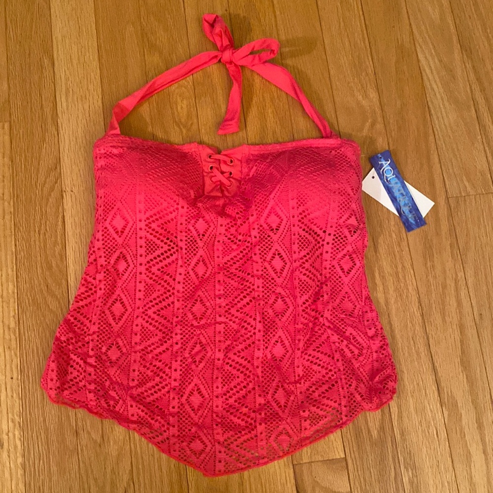 Hot pink small takini swim top with tags. Brand new, never worn